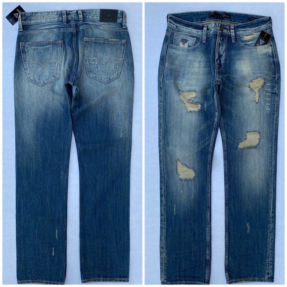 New GUESS Men's Slim Straight Jeans SZ 32 - Picture 1 of 8